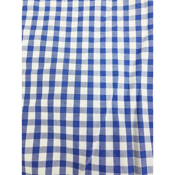 Egara Non Iron Modern Fit Size XLT 17-17.5 Mens Blue White Check Spread Collar - Picture 6 of 9